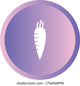 Icono de glifo de vector radical único