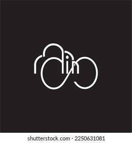 Diseño único de palabras de lluvia con concepto de nube infinita.