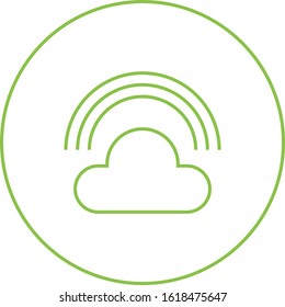 Unique Rainbow Vector Line Icon