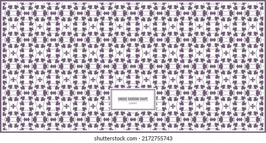 unique random shape pattern design