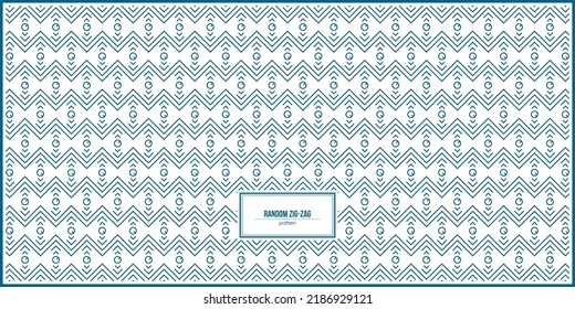 unique random zig-zag line pattern