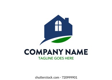 unique real estate house logo template