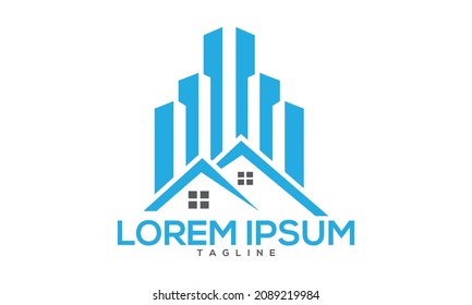 Unique real estate logo Modern and minimalist vector and abstract logo