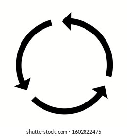 Unique Recycle Vector Glyph Icon