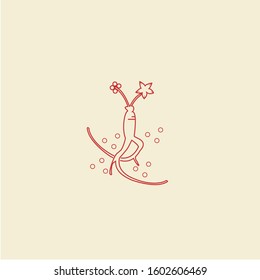 unique red ginseng vector symbols
