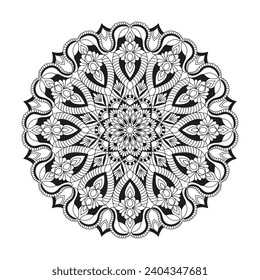 Unique relegation Mandala colouring book page for KDP book interior. Peaceful Petals, Ability to Relax, Brain Experiences, Harmonious Haven, Peaceful Portraits, Blossoming Beauty mandala design.