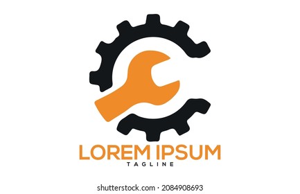 Unique repair logo Modern and minimalist vector and abstract logo