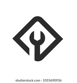 Unique Repair Symbol, Vector Icon or Logo Design
