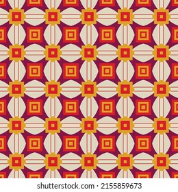 Unique repeat pattern with endless geometric elements