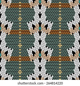 Unique Repeating Knitted Woolen Seamless Texture Background