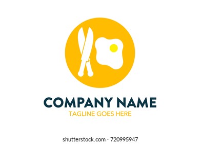 Unique Restaurant Food Logo Template