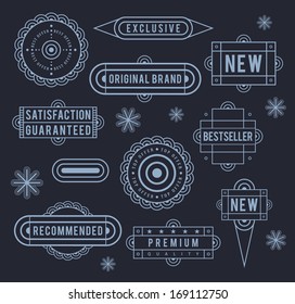 Unique retro labels. EPS8.