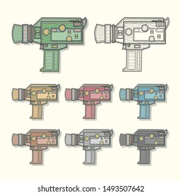 Unique Retro Video Camera in Different Colors