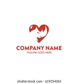 Unique Rhino Logo Template