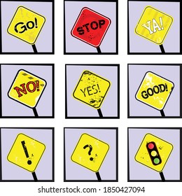 señales de carretera únicas y que pueden utilizarse en diversos medios