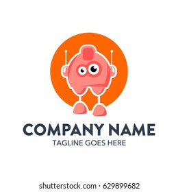 Unique Robot Cartoon Character Mascot