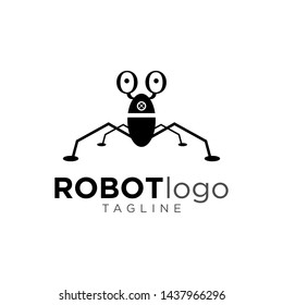 Unique robot logo design
With four legs like spiders and eyes like snails.