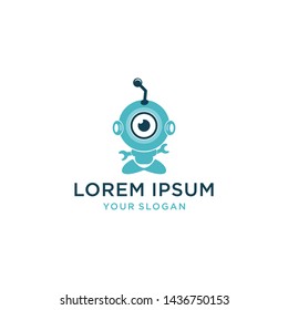 unique robot logo design inspirations