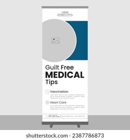 Unique roll up banner design, Standee design, medical roll up banner, healthcare roll up, corporate banner design