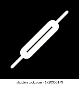 Unique Roller And Pin Vector Glyph Icon