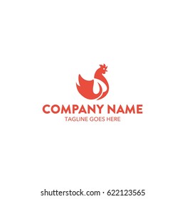 Unique Rooster Chicken Logo