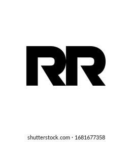 Unique RR logo, monogram, vector