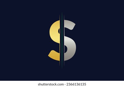 Unique S letter logo Icon vector template.
