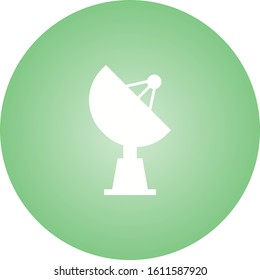 Unique Satellite Vector Glyph Icon