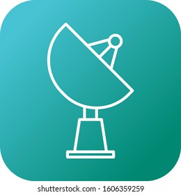 Unique Satellite Vector Line Icon