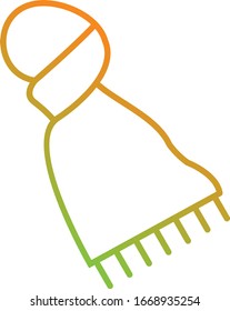 Einzigartiges Scarf-Vektorillustration-Symbol