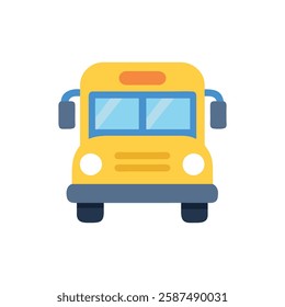 Unique School Bus Icon Design