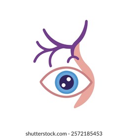 Unique Sclera Anatomy Vector Illustration Design