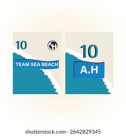Diseño único del Jersey de la playa del mar