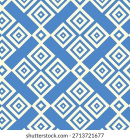 Diseño geométrico abstracto inconsútil único del modelo, diseño de fondo único en azul real