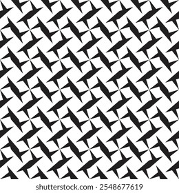 Padrão perfeito exclusivo. Fundo da seta. Textura abstrata. Padrão angular simples de repetição. Formas gráficas monocromáticas para impressões de tecido. Geometria de vetor preto repetida 