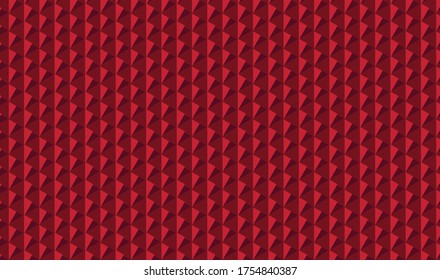 Unique seamless pattern design of pyramids in 3d visual effect. 