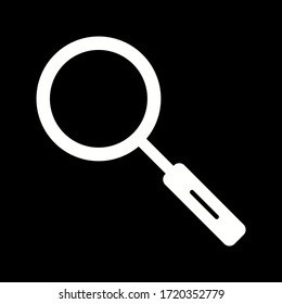 Unique Search Vector Glyph Icon