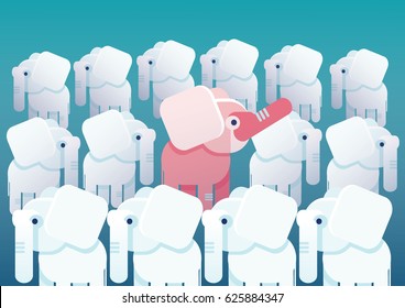 Unique selling proposition concept vector illustration