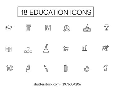 A unique set of education icon for use.