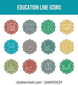 Unique Set of Education Icons	