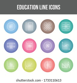 Unique Set of Education Icons	