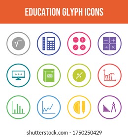 Unique Set of Education Icons	