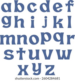 a unique set of lowercase alphabetic characters