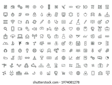 A unique set of mixed icon for use.