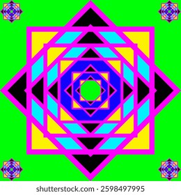 Unique shape on green background, suitable for your background and wallpaper 
