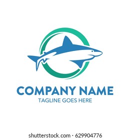 Unique Shark Mascot Logo Character