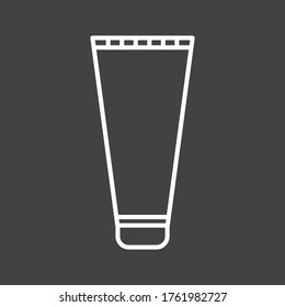 Unique Shaving Cream Vector Line Icon