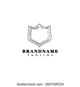 Einmalige Schildkröte Logo-Design-Vorlage Schwarz Moderne einzelne Illustration