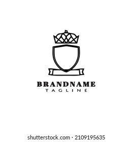 diseño de icono de logotipo de dibujos animados de pantalla única ilustración de vector simple negro