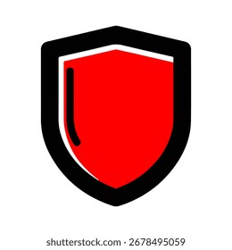 Ícone De Escudo Exclusivo Isolado Em Fundo Branco Escudo Preto Exclusivo